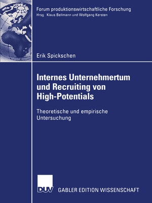 cover image of Internes Unternehmertum und Recruiting von High-Potentials